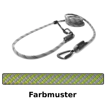 EASYLONG Hundeleine TWIST - L - 2m - grün und grau swirl